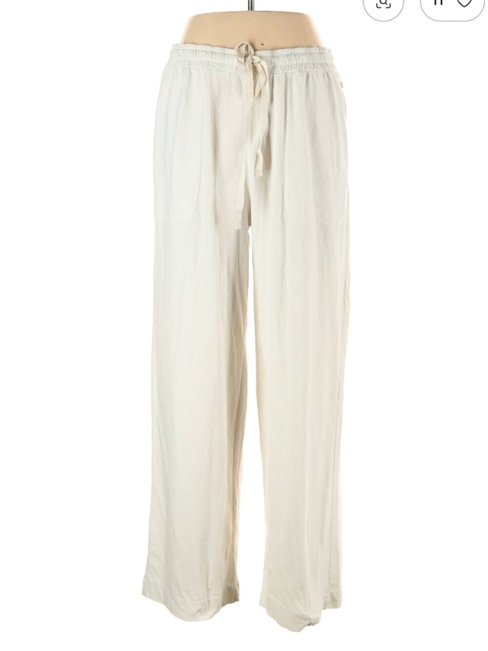 Velvet by Spencer & Graham Cream Cotton Pants Sz L